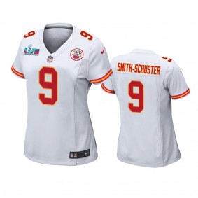 Women's Kansas City Chiefs JuJu Smith-Schuster White Super Bowl LVII Game Jersey